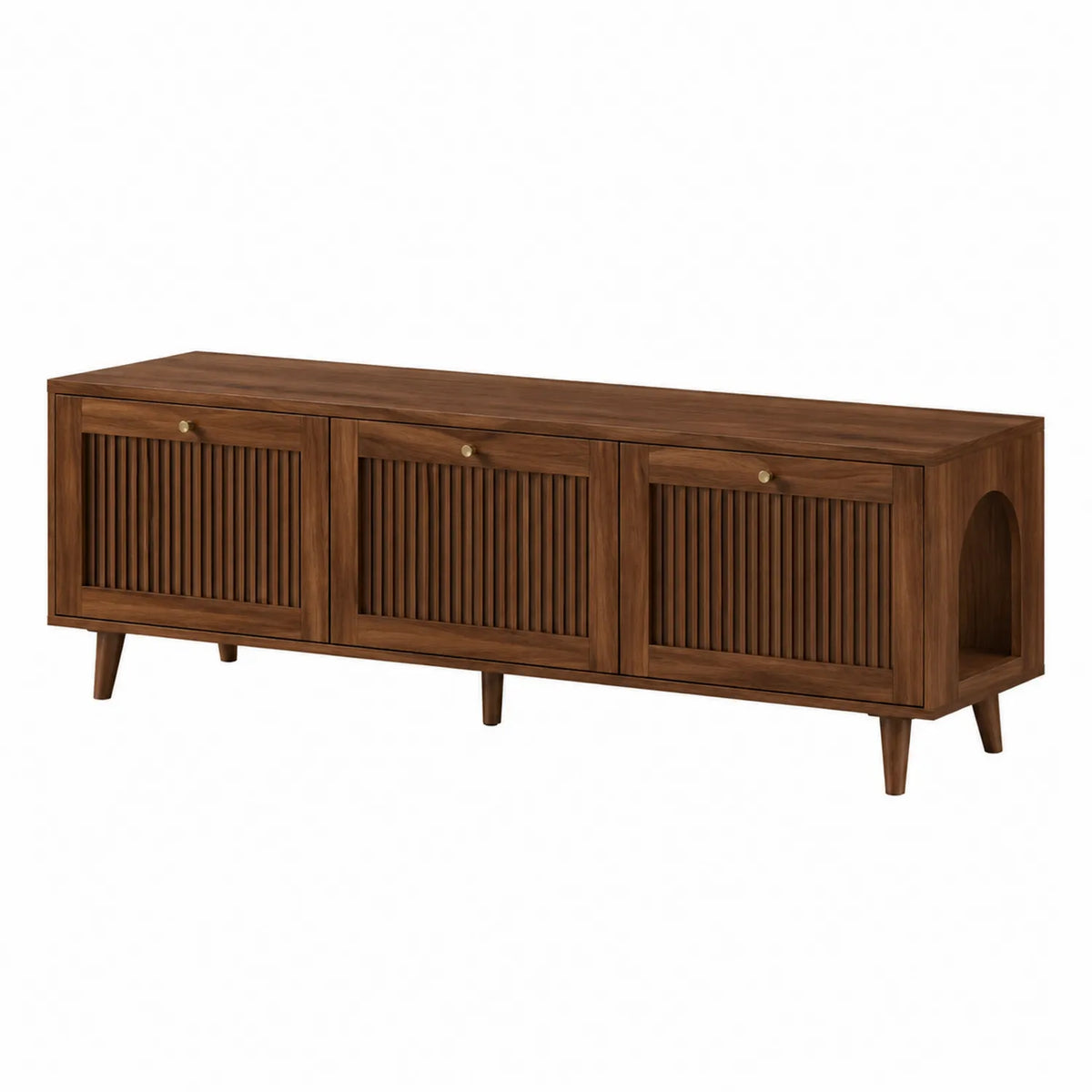 TV-Schrank aus Mangoholz Braun 140 cm