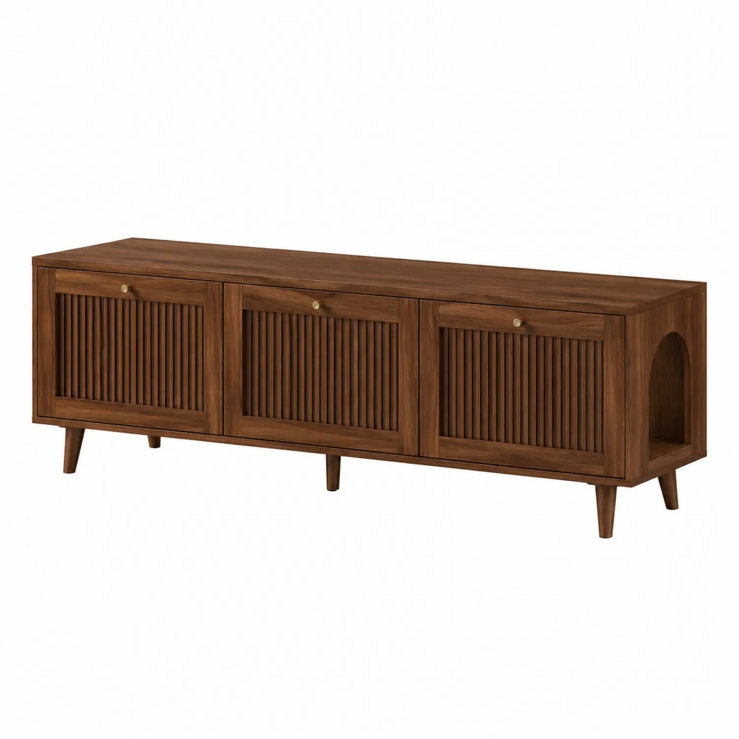 TV-Schrank aus Mangoholz Braun 140 cm