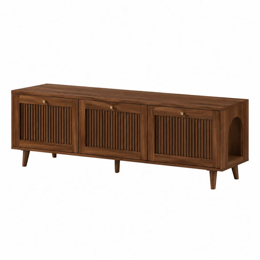 TV-Schrank aus Mangoholz Braun 140 cm