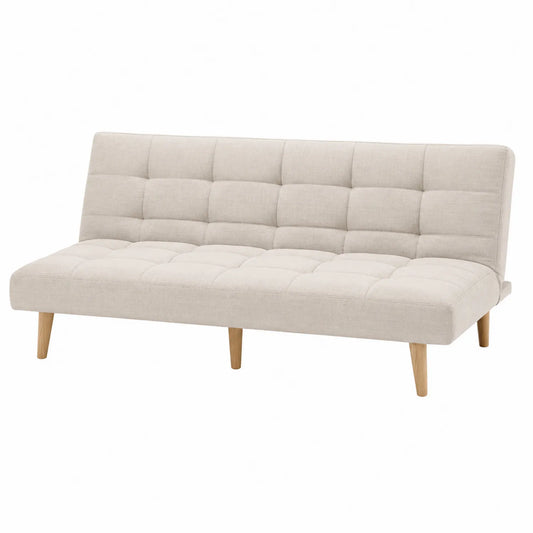 Schlafsofa Textil Beige 200x90 cm